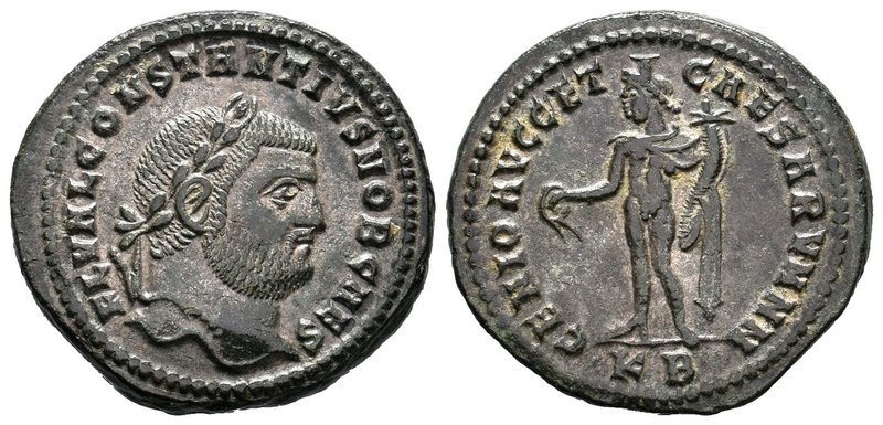 Constantius I. A.D. 305-306. Æ follis. Cyzicus. IMP C FL VAL CONSTANTIVS P F AVG...