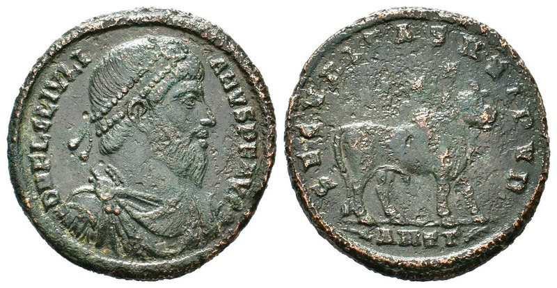 Julian II Æ Double Maiorina. Antioch, AD 361-36. D N FL CL IVLIANVS P F AVG, pea...