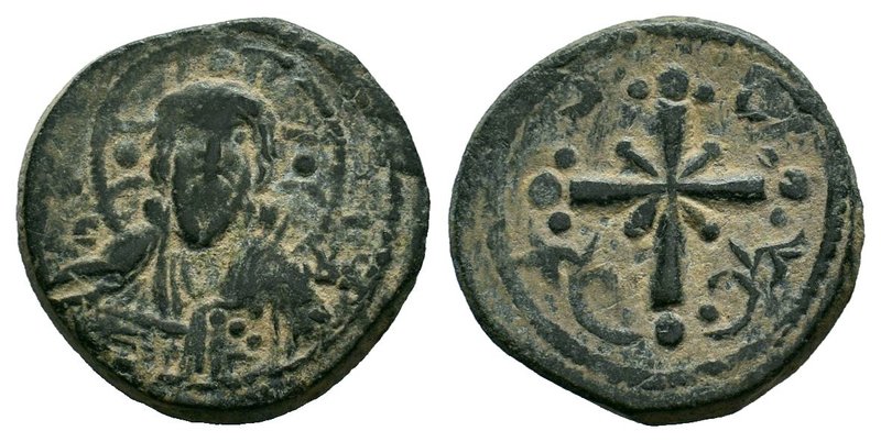 Nicephorus III, Class I anonymous follis. 1078-1081 AD. IC-XC to left and right ...
