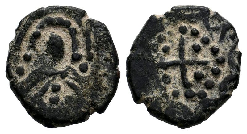 Crusaders, Edessa. Joscelin I de Courtenay or Joscelin II. 1119-1150. Æ Follis ....