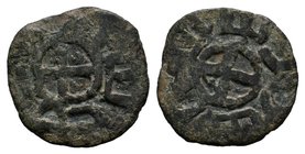 ARMENIA, Cilician Armenia. Baronial. Roupen I, 1080-1095. AE Pogh . Small cross pattée. Rev. Small cross pattée. AC 245. Rare. 
Weight: 2.30gr
Condi...