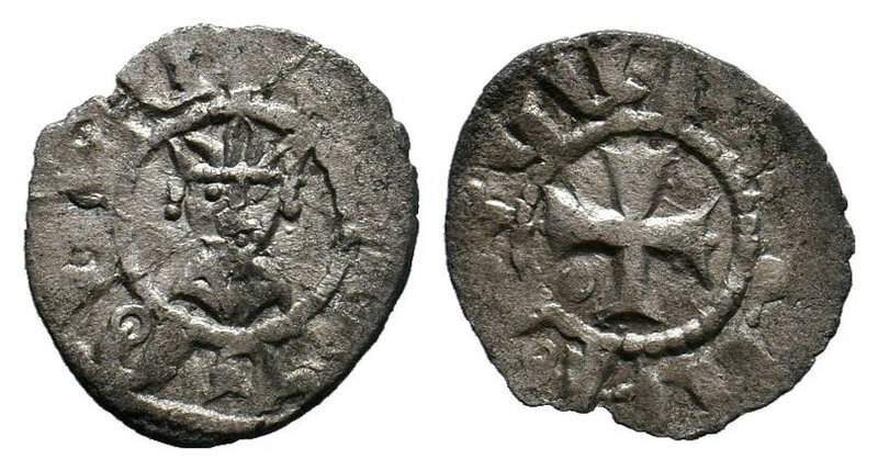 ARMENIA. Levon V. 1373-1375. AR Billon . Facing bust of Levon / Cross. Bedoukian...