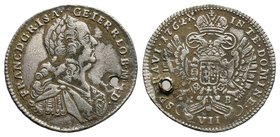 Franz I. Stefan 1762
Diameter: 25mm
Weight: 3.14gr
Condition: Very Fine
Provenance: From Coin Fair before 1980's