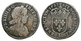 France, Kingdom. Louis XIV 'the Sun King' (AD 1643-1715) AR
Diameter: 20mm
Weight: 2.15gr
Condition: Very Fine
Provenance: Property of a Dutch Col...