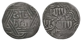 Mongols. Ilkhanids. temp. Abaqa. AH 663-681 / AD 1265-1282. AR Dirham . qa’an al-’adil type. [Tiflis mint]. Dated Rabi-ul-ahir, AH 670 . Diler A-98; A...