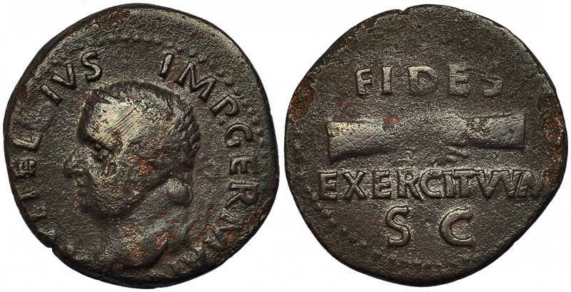 VITELIO. As. Tarraco (69 d.C.). A/ Busto laureado a izq. R/ Manos saludándose; F...