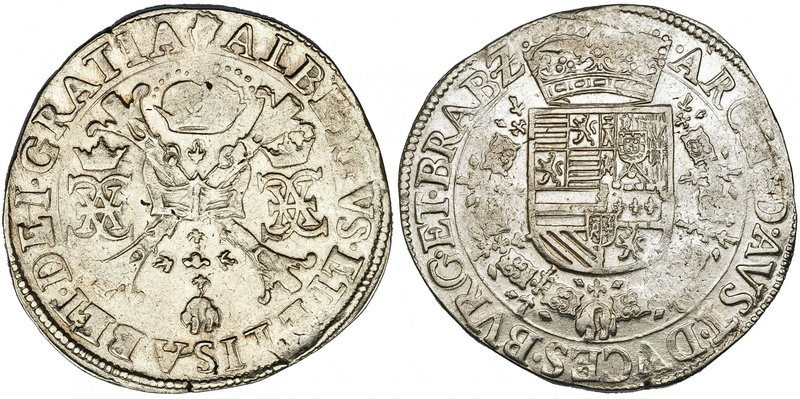 1/2 patagón. S.F. Amberes. DELM-261. MBC+.