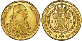 2 escudos. 1790. Madrid. MF. VI-1040. B.O. EBC+.