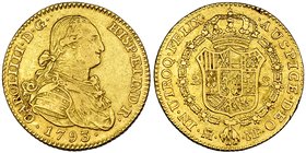 2 escudos. 1793. Madrid. MF. VI-1041. MBC.