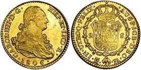 2 escudos. 1806. Madrid. FA. VI-1057. B.O. EBC-.