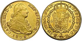 2 escudos. 1806. Madrid. FA. VI-1057. R.B.O. MBC+/EBC-.