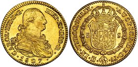 2 escudos. 1807. Madrid. AI. VI-1059. R.B.O. EBC.