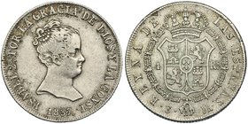 4 reales. 1837. Sevilla. DR. VI-405. MBC-/MBC.