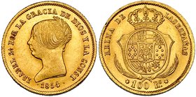 100 reales. 1854. Madrid. VI-641. R.B.O. EBC/EBC+.