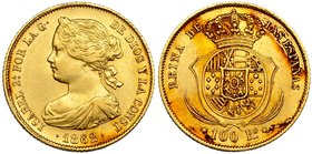 100 reales. 1862. Madrid. VI-649. MBC.