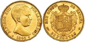 20 pesetas. 1890*18-90. Madrid. MPM. VII-195. MBC+/EBC-.