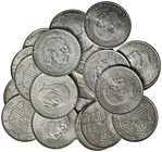 Lote de 21 monedas de 100 pesetas. 1966*19-70. VII-407. De MBC+ a SC.