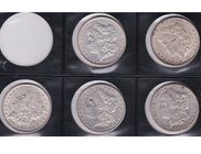 ESTADOS UNIDOS. Lote de 5 monedas de 1 dólar (1883, 1883-O, 1883-S, 1884, 1884-O). KM-110. MBC/EBC-.