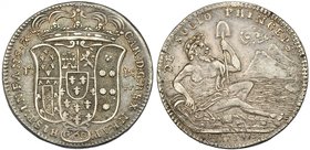 ESTADOS ITALIANOS. Nápoles. Carlos VII (Carlos III de España). 60 grana del Sebeto. 1734. DEG. KM-19. MBC.