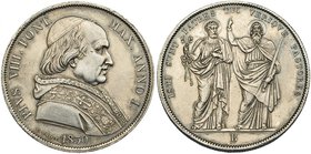 ESTADOS PONTIFICIOS Y VATICANO. Pío VIII. Escudo. 1830. B. Bolonia. KM-1310. EBC-.
