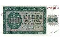 100 pesetas. 11-1936. Serie J. ED-D 22a. SC.