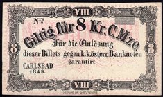 Austria-Hungary Carlsbad / Karlovy Vary 8 Kreuzer 1849
.