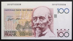 Belgium 100 Francs 1980
P# 140; № 20107533038; UNC