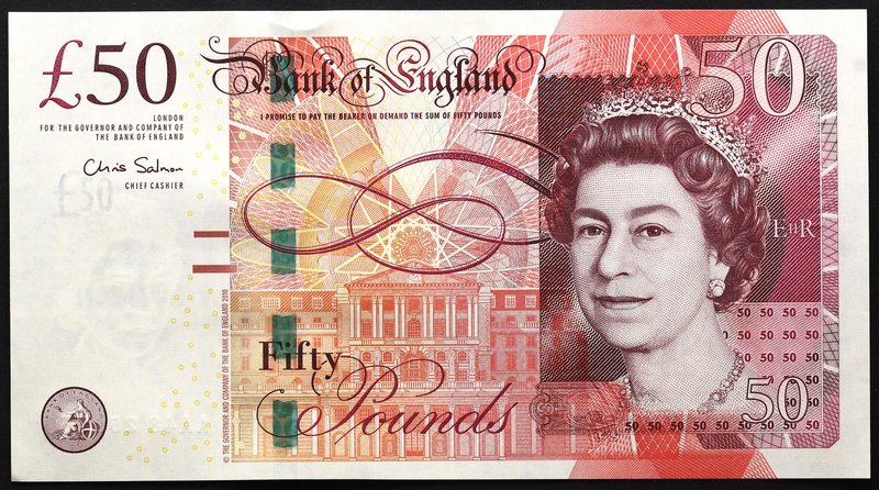Great Britain 50 Pounds 2011
P# 393a; UNC