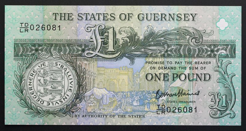 Guernsey 1 Pound 2013 Commemorative
P# 62; № TDLR026081; UNC