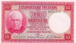 Iceland 10 Kronur 1928 (1946-1947)
P# 33a; UNC