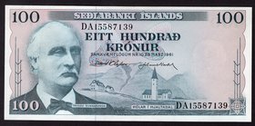 Iceland 100 Kronur 1961
P# 44a