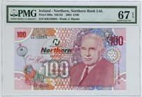 Ireland 100 Pounds 2005 PMG 67EPQ Nothern Bank
P# 209a