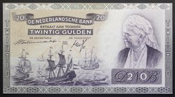 Netherlands 20 Gulden 1941 RARE!
P# 54; № EW 072866; aUNC; "Queen Emma"; RARE!