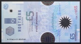 Northern Ireland 5 Pounds 1999 Commemorative RARE!
P# 203a; № Y2K 17855; UNC; Polymer; RARE!