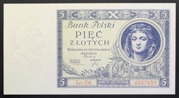 Poland 5 Zlotych 1930 R
P# 72; № DW 4087692; UNC
