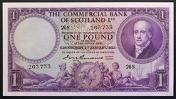 Scotland 1 Pound 1953 RARE!
P# 332; № 263733; aUNC; Sign. Erskine; RARE!
