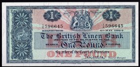 Scotland 1 Pound 1964
P# 166c; The British Linen Bank