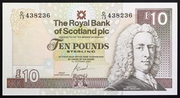 Scotland 10 Pounds 2001
P# 353b; № D13-438236; UNC