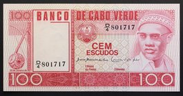 Cabo Verde 100 Escudos 1977
P# 54a; № D/4 801717; UNC
