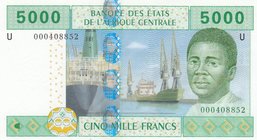 Cameroon 5000 Francs 2002
P# 209U; UNC