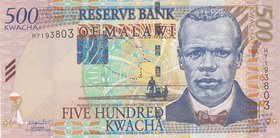 Malawi 500 Kwacha 2001
P# 48a; UNC