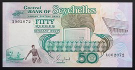 Seychelles 50 Rupees 1989
P# 34; № A 002072; UNC; Prefix A