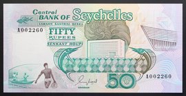 Seychelles 50 Rupees 1989
P# 34; № A 002260; UNC