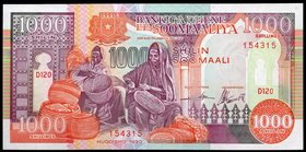 Somalia 1000 Shillings 1990
P# 37a; UNC