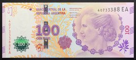 Argentina 100 Pesos 2017 Commemorative
P# 358; № 40733388 EA; UNC