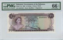 Bahamas 1/2 Dollars 1965 PMG 66EPQ
P# 17a