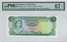 Bahamas 1 Dollar 1974 PMG 67EPQ
P# 35a