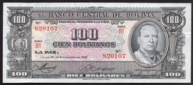 Bolivia 100 Bolivianos 1945
P# 147; VF