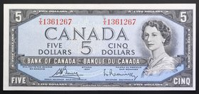 Canada 5 Dollars 1954 RARE!
P# 68; № T/X 1361267; aUNC; RARE!