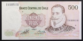 Chile 500 Pesos 1997
P# 153; № EA 1899118; UNC